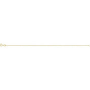 14K Yellow .50 mm Diamond-Cut Singapore 7" Chain