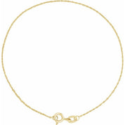 14K Yellow .50 mm Diamond-Cut Singapore 7" Chain