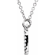 14K White 1/10 CTW Natural Diamond 16" Necklace