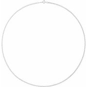 Sterling Silver 2 mm Rolo 16" Chain