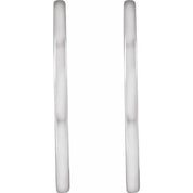 Sterling Silver Hinged 25 mm Hoop Earrings