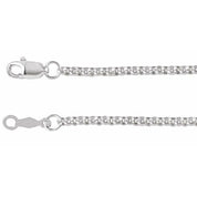 Sterling Silver 2 mm Rolo 18" Chain