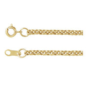 14K Yellow Gold-Filled 2 mm Rolo Chain Available by the Inch with Recycled Metal Options