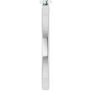 Platinum 2 mm Natural Aquamarine Ring