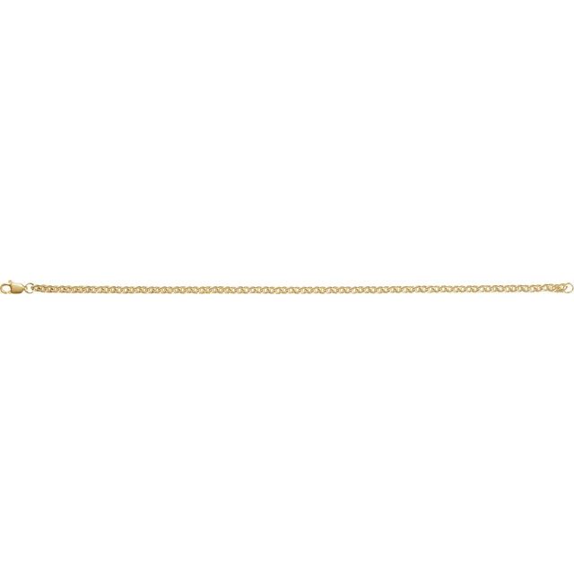 14K Yellow Gold-Filled 2.8 mm Cable Chain by the Inch and Various Lengths