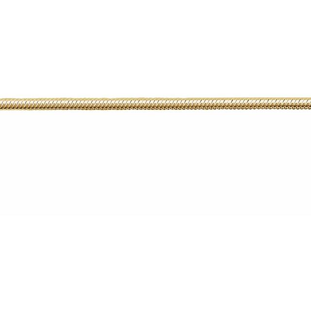 14K Yellow Gold-Filled 1 mm Snake Chain by the Inch