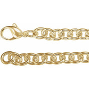 14K Yellow Gold-Filled 7.75 mm Cable Chai Bracelet