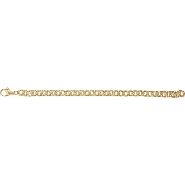 14K Yellow Gold-Filled 7.75 mm Cable Chai Bracelet