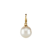 14K Yellow Cultured White Freshwater Pearl Charm