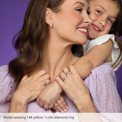 14K White 1/2 CTW Lab-Grown Diamond Ring