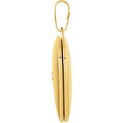 14K Yellow .02 CT Natural Diamond Heart Locket