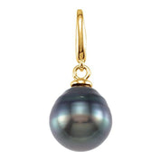 14K Yellow Cultured Gray Tahitian Pearl Charm
