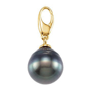 14K Yellow Cultured Gray Tahitian Pearl Charm
