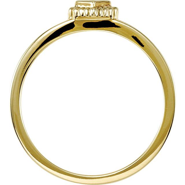14K Yellow Natural Peridot Family Stackable Ring - Stylish & Unique Design