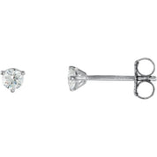 14K White 1/5 CTW Natural Diamond Stud Earrings
