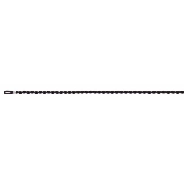 Black Satin 3 mm Twist Adjustable 16-18" Necklace
