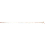 14K Rose 7/8 CTW Natural Diamond Line 7 1/4" Bracelet
