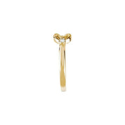 14K Yellow .06 CTW Natural Diamond Knot Ring