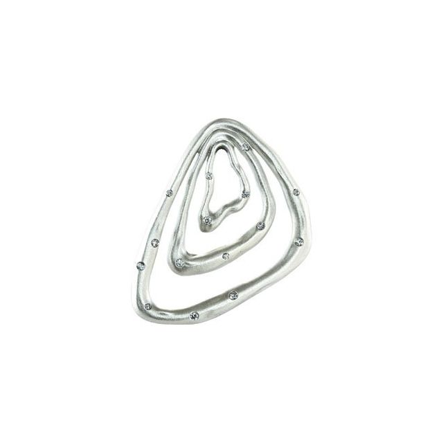 Sterling Silver 1/5 CTW Natural Diamond Pendant