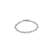 14K White 3/4 CTW Natural Diamond Line 7 1/4" Bracelet