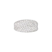 14K White 1 1/5 CTW Natural Diamond Pave Ring