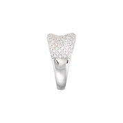 14K White 1 1/5 CTW Natural Diamond Pave Ring