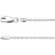 10K Yellow and White Gold 1 mm Cable Chain with Diamond-Cut Detailing, Premium Quality