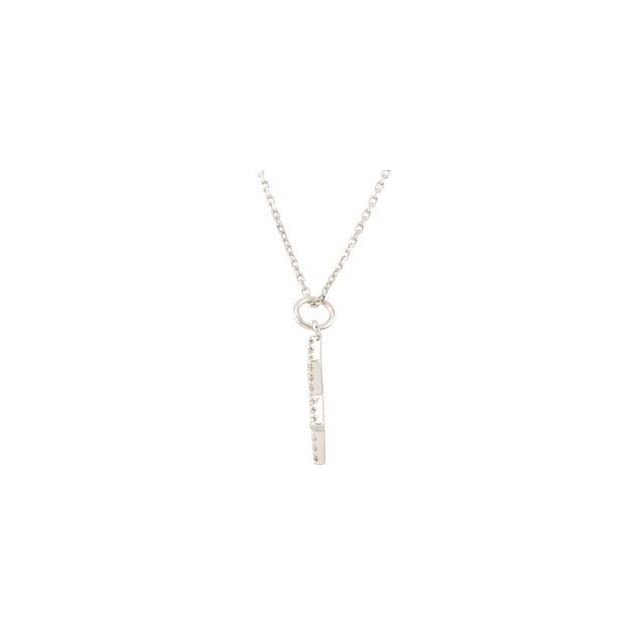 14K White 1/5 CTW Natural Diamond Star of David Necklace