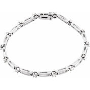 14K White 3/4 CTW Natural Diamond Line 7" Bracelet