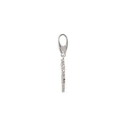 14K White 1/5 CTW Natural Diamond Baby Girl Charm