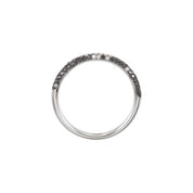 Black Rhodium-Plated 14K White 3/8 CTW Natural Black & White Diamond Micro Pave Ring