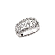 14K White 1/2 CTW Natural Diamond Ring