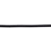 Sterling Silver 2 mm Black Rubber 18" Cord Necklace