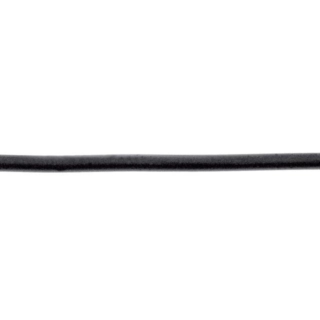 Sterling Silver 2 mm Black Rubber 18" Cord Necklace