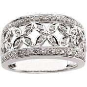 14K White 1/3 CTW Natural Diamond Ring