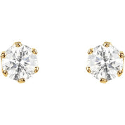 14K Yellow 1 1/2 CTW Natural Diamond Stud Earrings