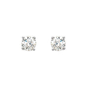 14K White 2 CTW Natural Diamond Stud Earrings