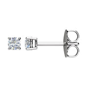 14K White 1/5 CTW Natural Diamond Stud Earrings