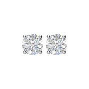 14K White 1 CTW Natural Diamond Stud Earrings
