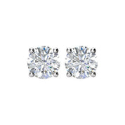 14K White 1 1/2 CTW Natural Diamond Stud Earrings