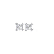 14K White 1/10 CTW Natural Diamond Stud Earrings