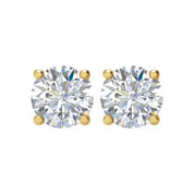 14K Yellow 1 CTW Natural Diamond Stud Earrings
