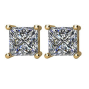 14K Yellow 2 CTW Natural Diamond Stud Earrings
