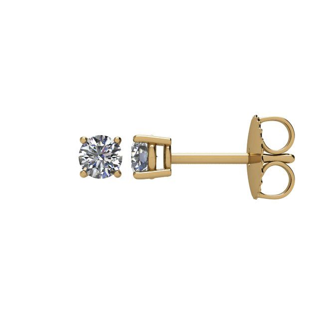 14K Yellow 1/3 CTW Natural Diamond Stud Earrings