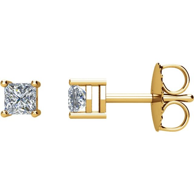 14K Yellow 1/3 CTW Natural Diamond Stud Earrings