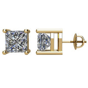 14K Yellow 2 CTW Natural Diamond Stud Earrings