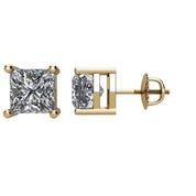 14K Yellow 1 1/2 CTW Natural Diamond Stud Earrings