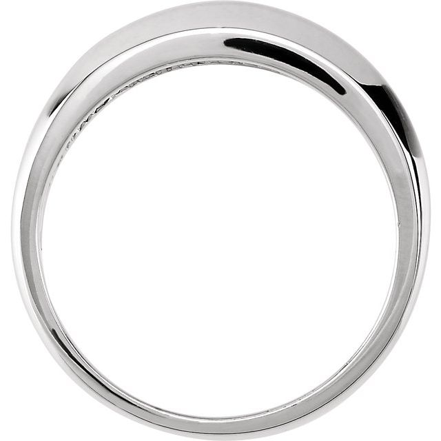 14K White 3/8 CTW Natural Diamond Ring