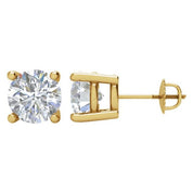 14K Yellow 2 CTW Natural Diamond Stud Earrings