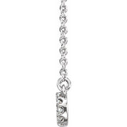 Platinum 1/10 CTW Natural Diamond Infinity 16 1/2" Necklace